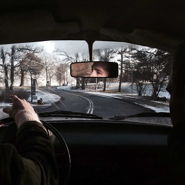 driving up the coast with @framacph Niels and his '73 volkswagen